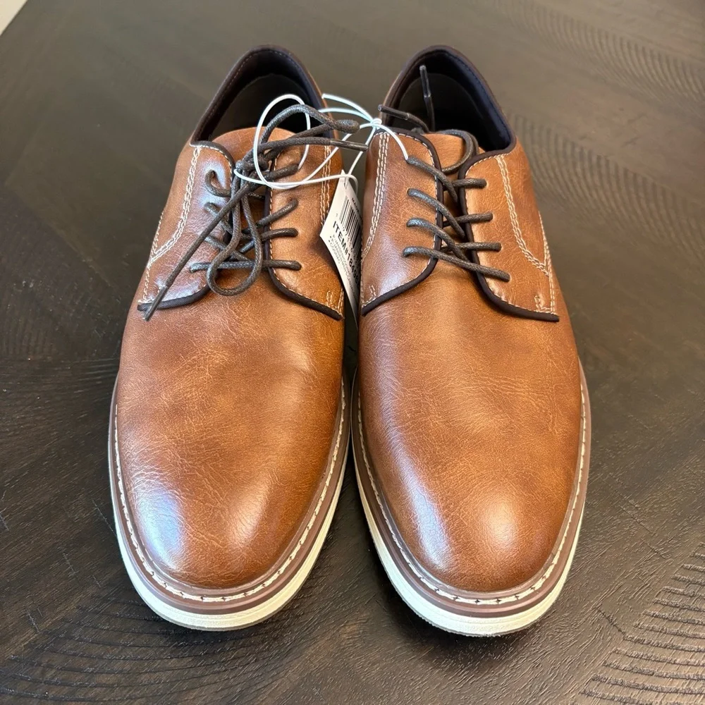 Steve Madden Brown Casual Oxford Shoes Men’s Size 10 Cognac P-Jansen